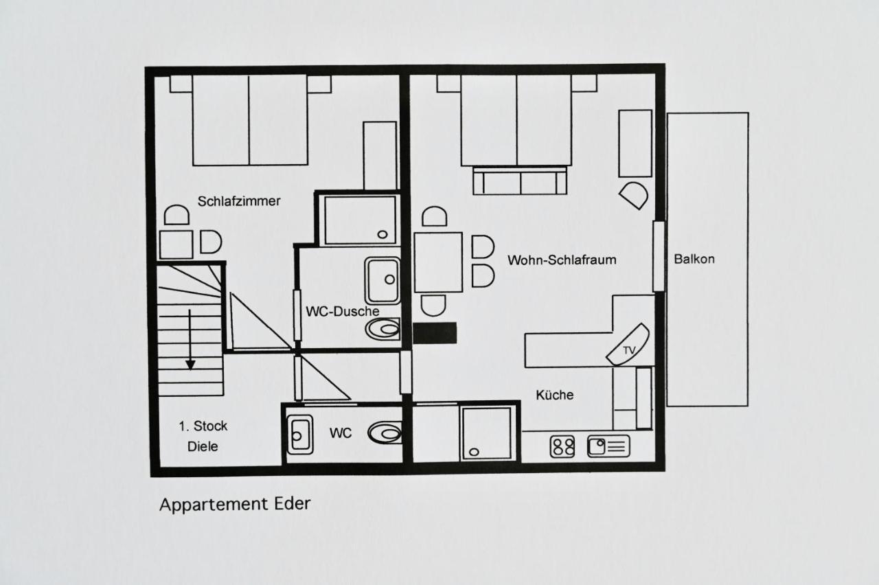 Appartement Eder Lähn 外观 照片